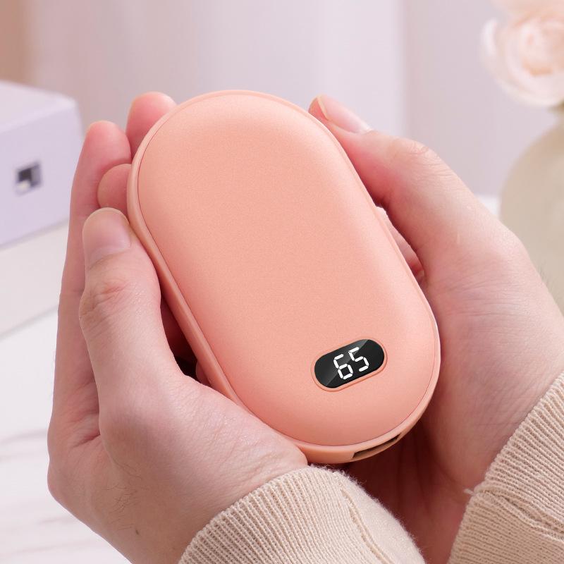 “Цифровой ручной обогреватель и Power Bank 2-в-1 с USB-зарядкой - Портативный, Взрывозащищенный Подарок” Standard розовый