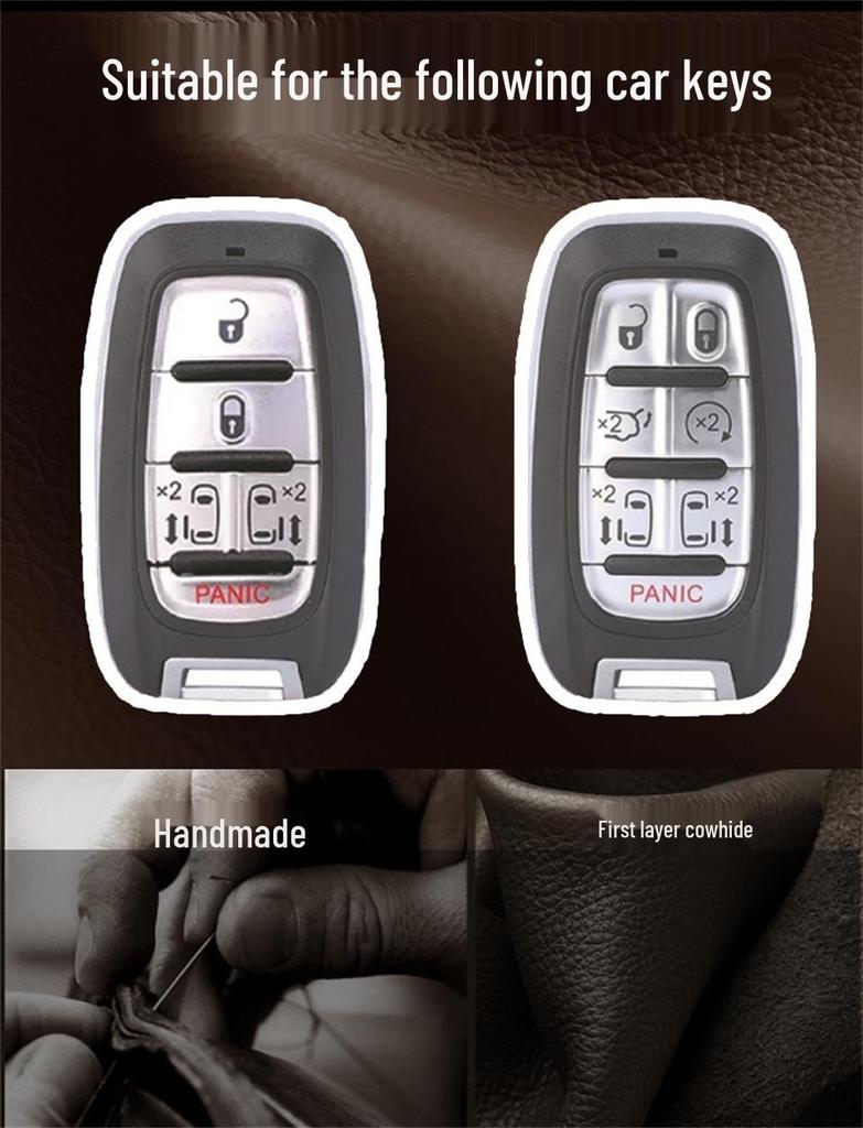 Leather Car Key Cover for Chrysler Grand Voyager