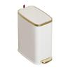 Easy Clean Trash Can Food Grade Stainless Steel Including Quiet Close Lid and Foot Pedal Operations