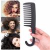Black/Purple/Pink Barber Detangling Wide Tooth Hair Comb Hairdressing Styling Tool Shower Brush