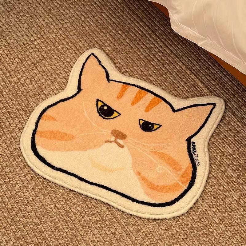 

Cat Head-Shaped Carpet Comfortable And Soft Pet Doormat, Carpet For Live Rooms Doormat Sofa And Bedside Rug Waterproof Ho 40X60CM (1.3X2FT