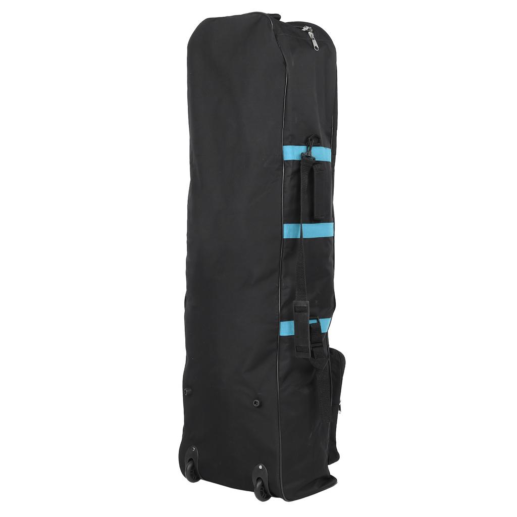 Golf Travel Bag with Wheels Foldable 600D Oxford Golf Aviation Bag Club Case Storage PouchBlue