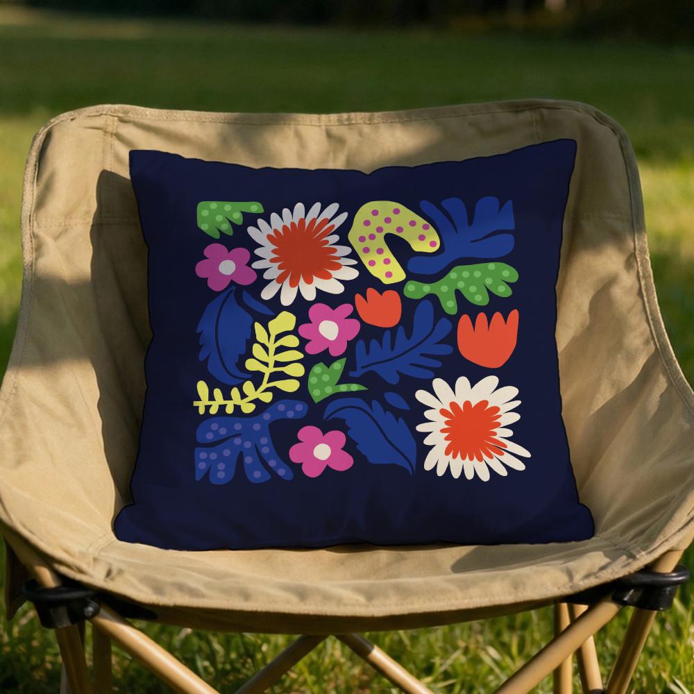 Plants and Flowers Cushion Cover Soft Reversible Durable Pillow Cover MultiScene Use for Home Car Daily Comfort