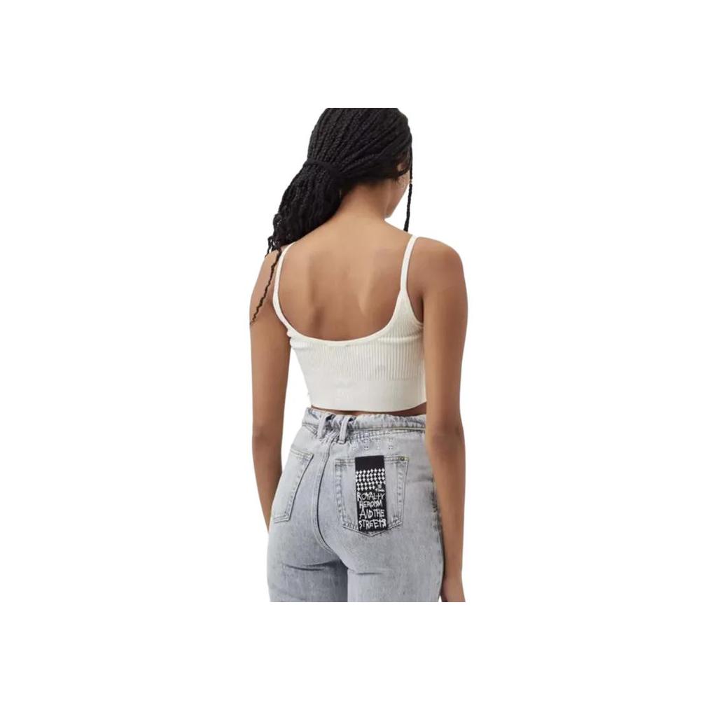 Adidas Originals X Ivy Park Short Solid Color Breathable Tank Top Women Tops Off-White HG2418