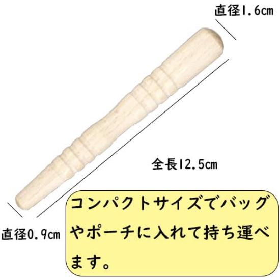 Foot Reflexology Massage Natural Pressure Point Press Compact Size [0161] Stick, Wood, Stick, Lymphatic,
