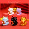 Adorabili Statuette Gatto Fortunato in Resina Per Decorazione Auto e Scrivania In Vari Colori Simpatico Gatto Fortunato Artigianato in Resina Per Decorazione Fai Da Te