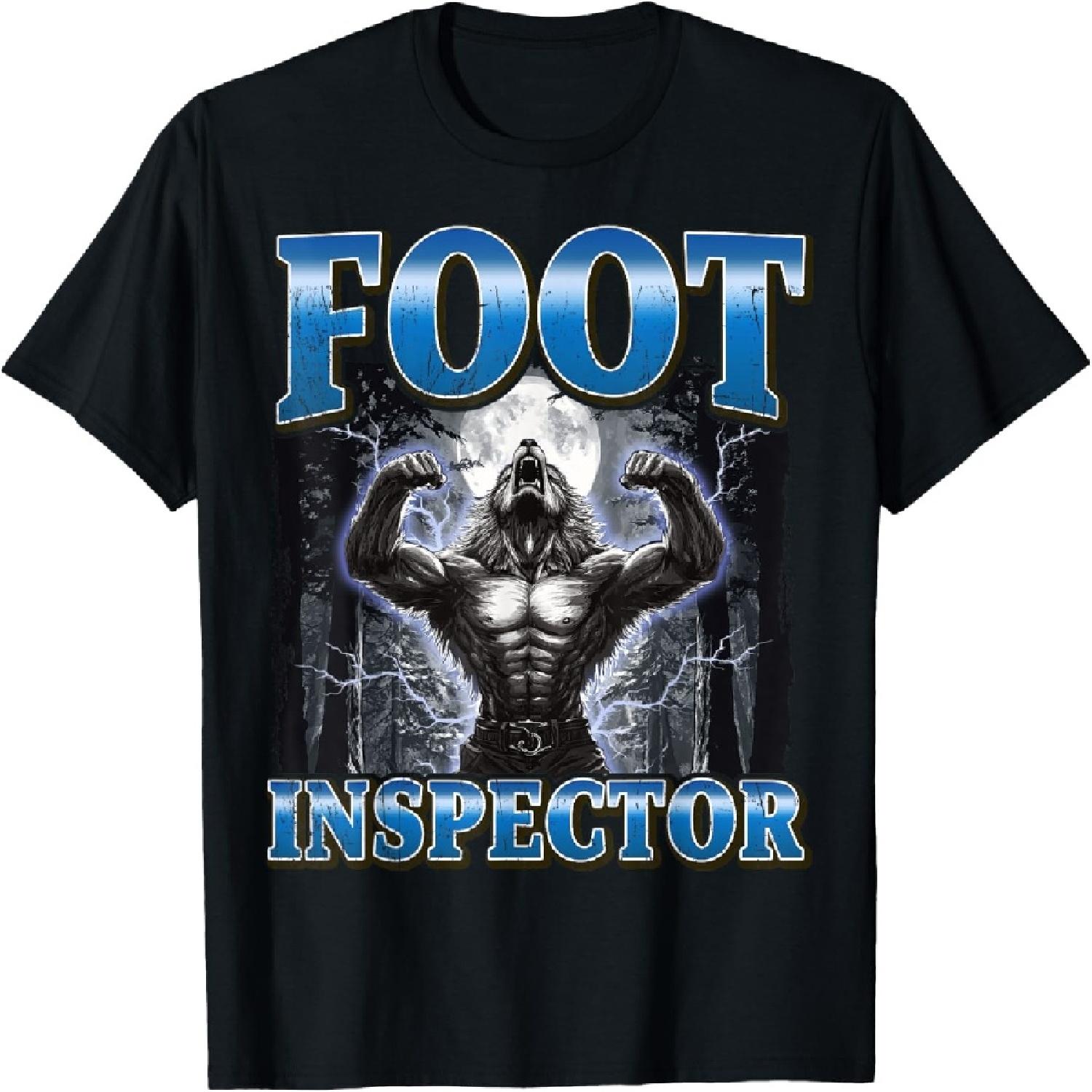 Foot Inspector Funny Werewolf Meme T-Shirt XXXXXL разноцветный