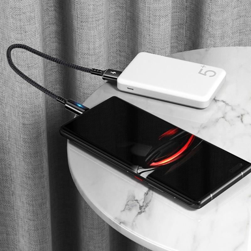 Short Micro USB Cable, USB to Micro USB NylonBraided Fast Charge Cable,Support 480Mbps Data Transmission