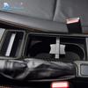 Real Soft Carbon Fiber Interior Cup Holder Cover Frame Trim for Subaru XV 2013 2014 2015 2016 Moulding