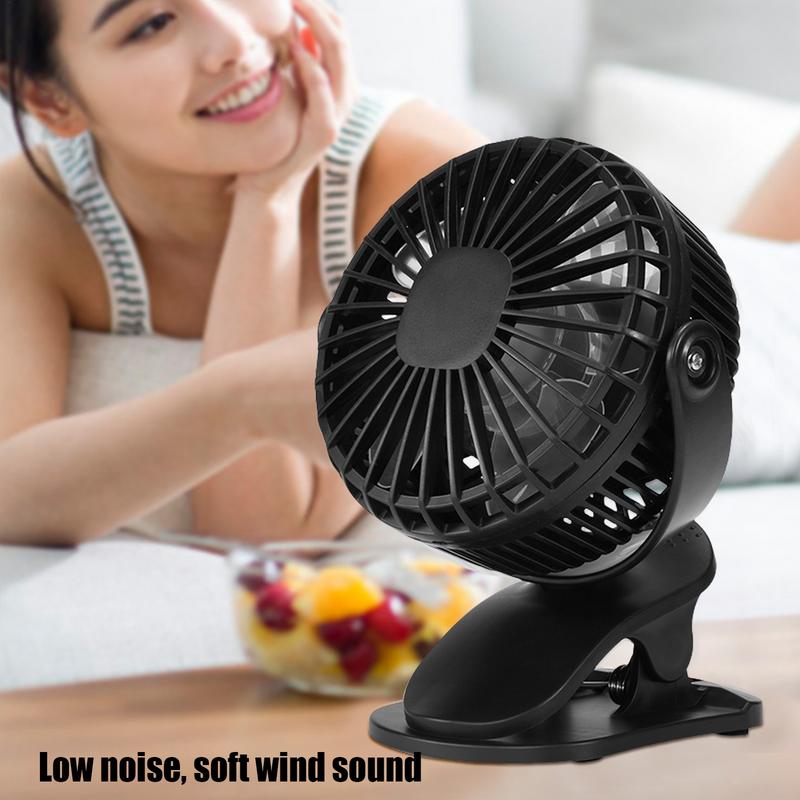 Small Fan Clip & Desk Fan Foldable Rotating Cooling Device With Long Battery Life For Indoor Outdoor Offices Home Family Friends