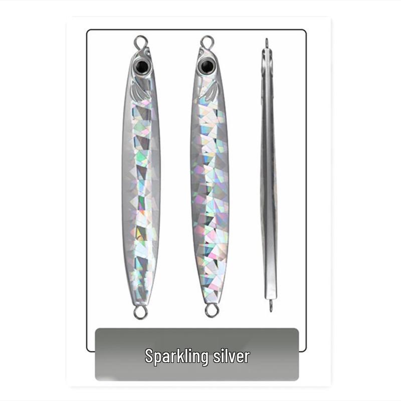 Slow Jigging Double Hook Hard Bait Iron Plate Lure for Freshwater and Saltwater Fishing