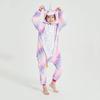 Macacão Lounge de Flanela com Chapéu de Animal Exclusivo Pijama Colorido Brilhante Manga Longa Padrão Estrelado Estilo Desenho Animado Lounge Infantil Uso Diário
