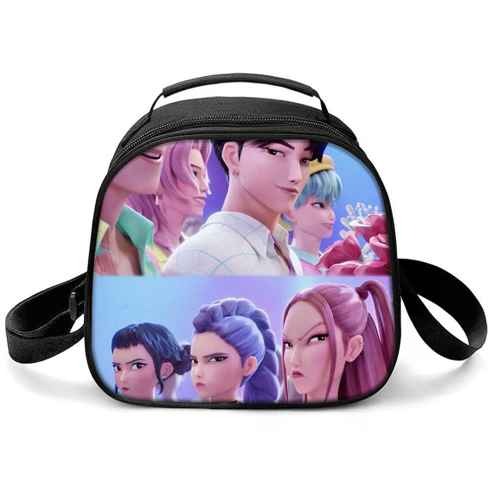 KPOP Witch Hunters Printed Cartoon Student Warm Lunch Bag Messenger Bag