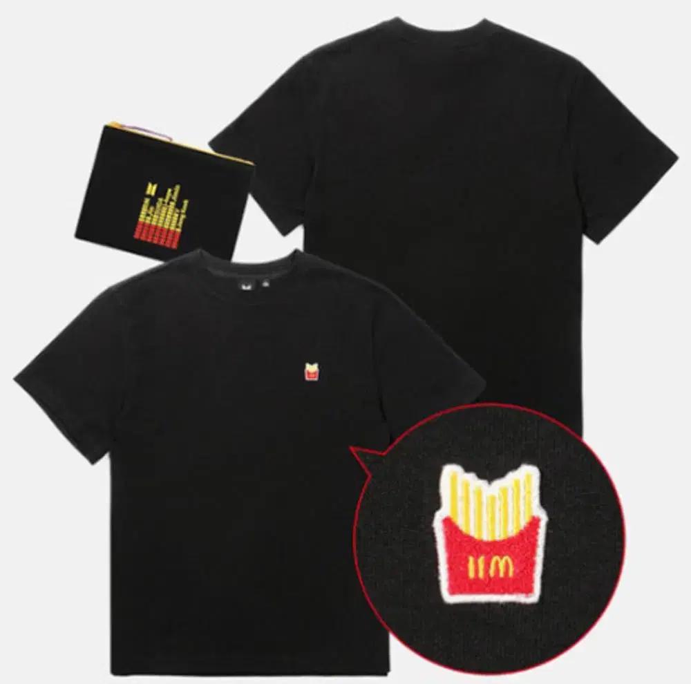 Bts (ungeöffnet) x McD LOGO Kurzarm T-Shirt Schwarz Größe L