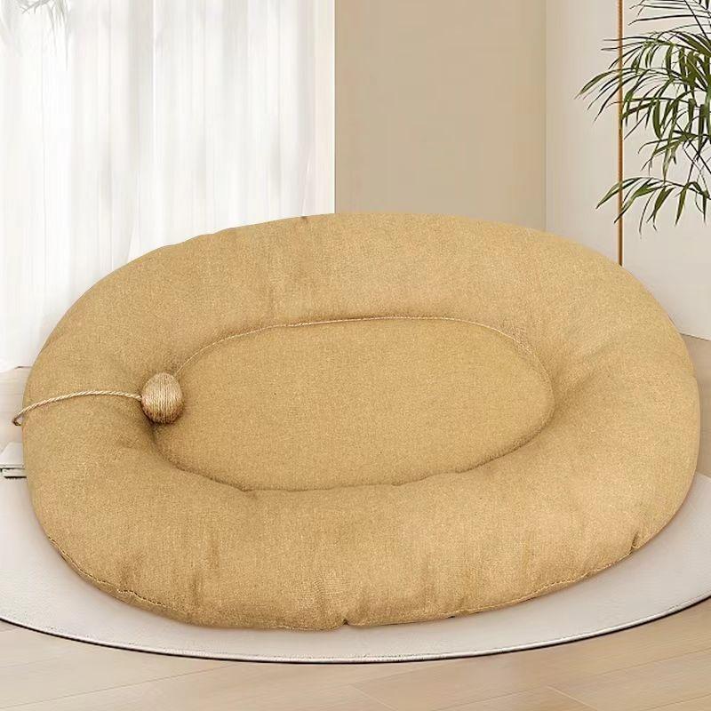 

Washable, Fade-Resistant Cat Nest and Scratch Board: Durable Cotton & Linen for All Seasons