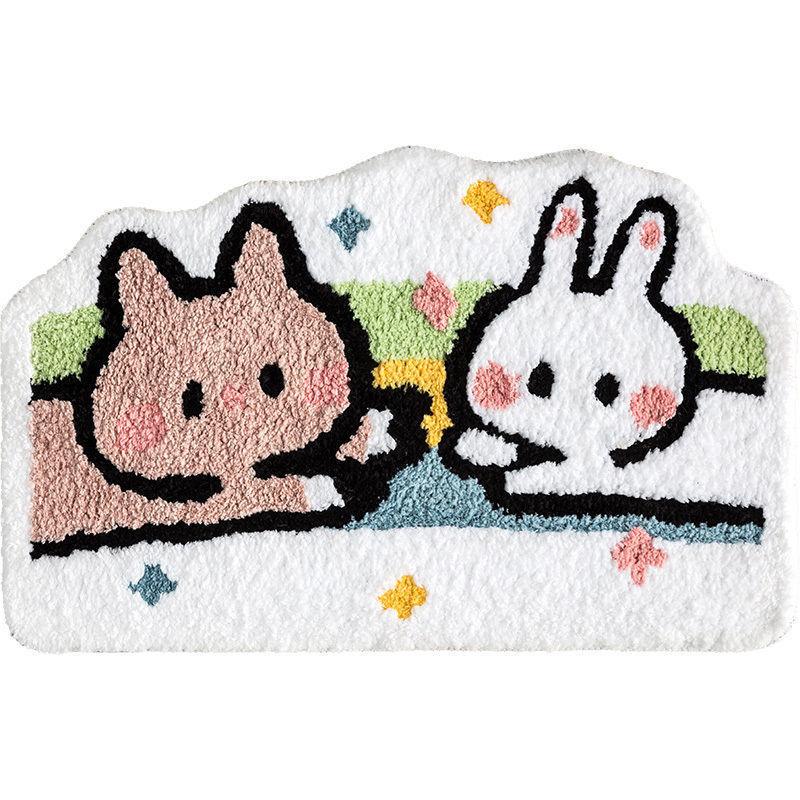 Cartoon Floor Mat Toilet Toilet Absorbent Kitchen Bathroom Non-slip Mat Door Entry Floor Mat Bedroom Carpet Floor Mat