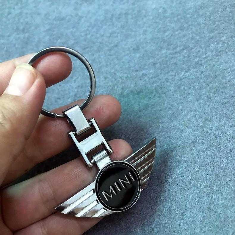 MINI Badge Keychain Pendant Car Keyring Accessories For MINI Cooper R56 F56 R50 JCW Cabrio Aceman Countryman Clubman Roadster ulqch44