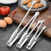 Stainless Steel Food Tongs for Buffet BBQ Long Handle Non-Slip Food Clips Rust-Proof Dishwasher Safe Kitchen Utensils for Seafood Bread Vegetables