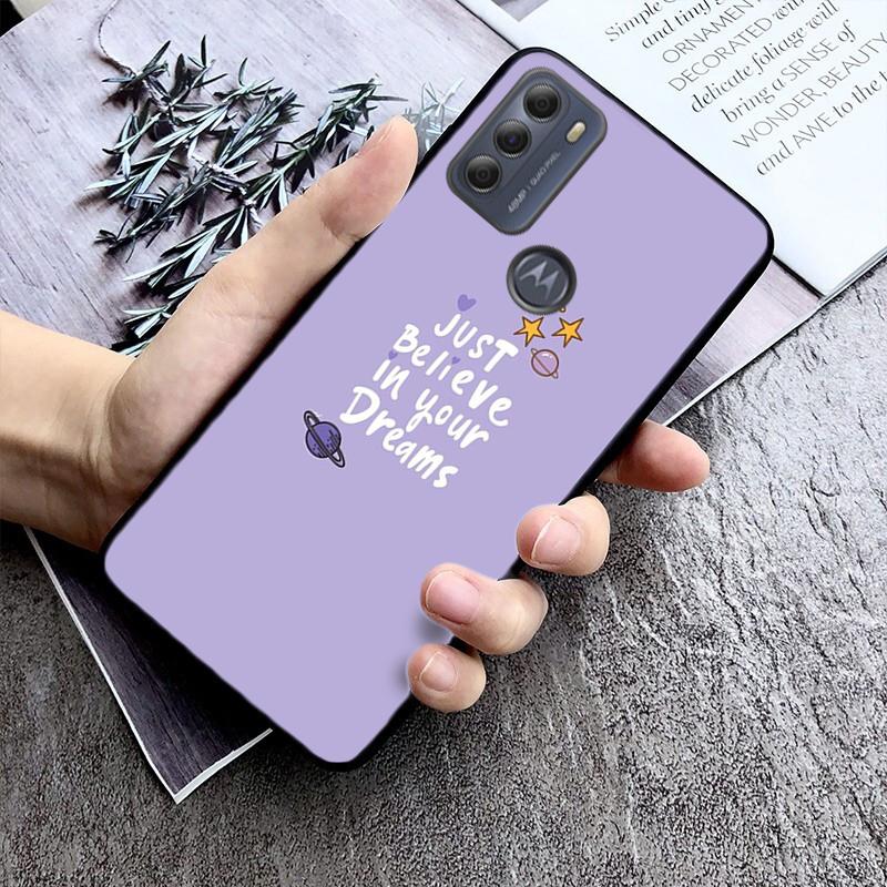 

Love Purple Aesthetic Phone Case For Motorola G Stylus 5G G Play G35 G45 G54 G24 G86 G04S E13 E14 E32 E32S Moto E32 E32S