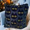 Halloween Ghost Pumpkin Pillowcase 45*45cm Washable Plush Faux Fur Pillow Covers Halloween Decor for Sofa Couch Bed Living Room