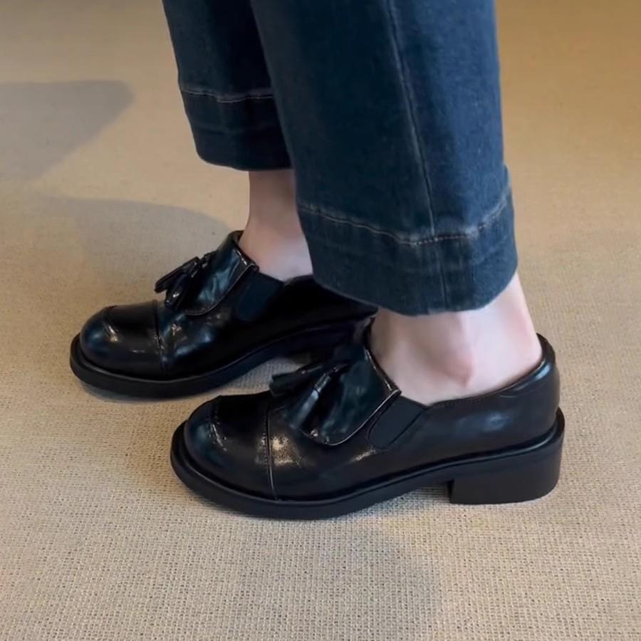 Fashion NEW Designer tassels Vintage Slip On Women Loafer Shoes Casual Shallow Flats Spring Autumn Classic Office Female Shoes