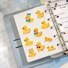 500PCS Cute Yellow Ducks Stickers Roll Rubber Yellow Ducks Sticker Cute Decorative Label Decals for Birthday Party Favor Bags