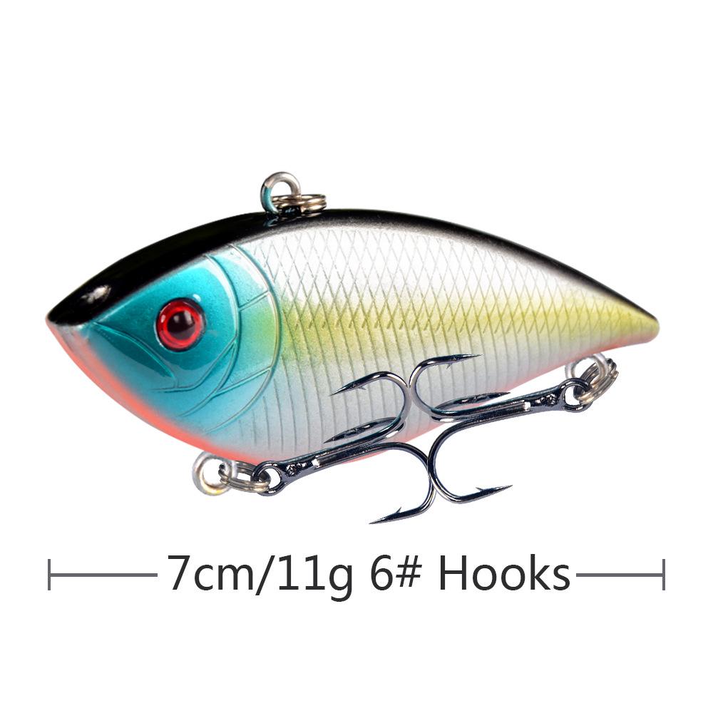 Vibration Lure Set, 11g for Long Casts, All Water Layers, Universal Bass Fishing Artificial Bait
