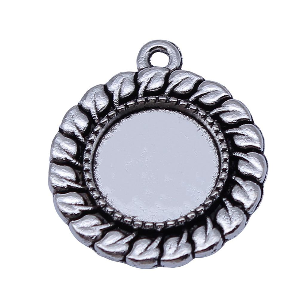 Fit 8-15mm Dome Blank Round Bases Tray Bezel Pendant Base DIY Jewelry Making