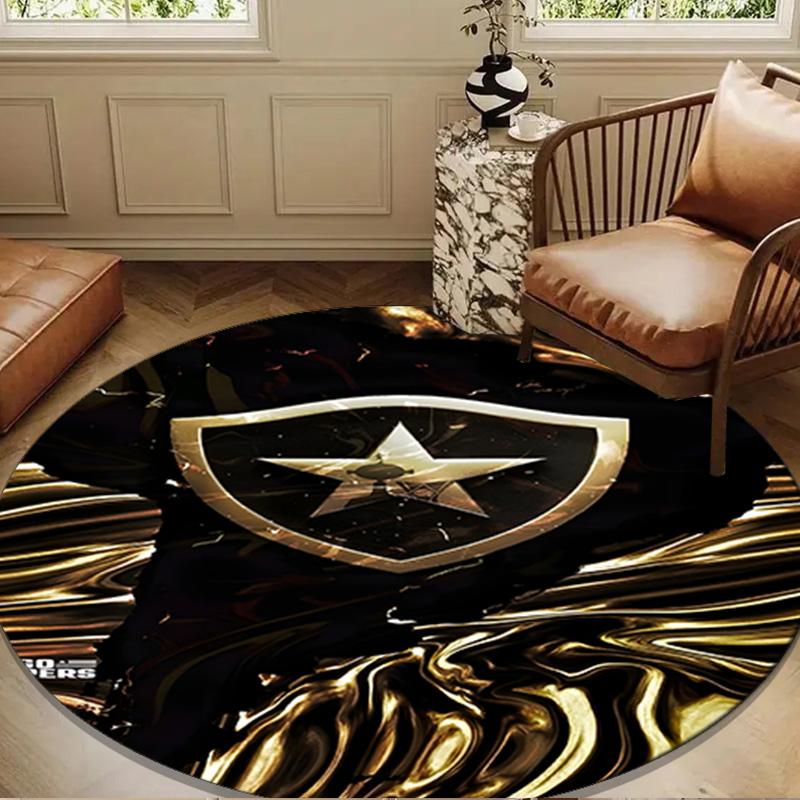 1PC rug Botafogo Football Club Round mat Home Decor, Chair rug For livingroom,Bedroom, doormat home decor Birthday Gift Christmas Gifts