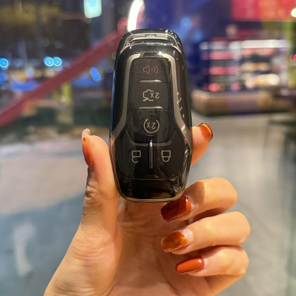 TPU-Autoschlüsselhülle für Ford Fusion Mondeo Mustang F-150 Explorer, Kantenschutz, Tasche, schlüsselloses Zubehör