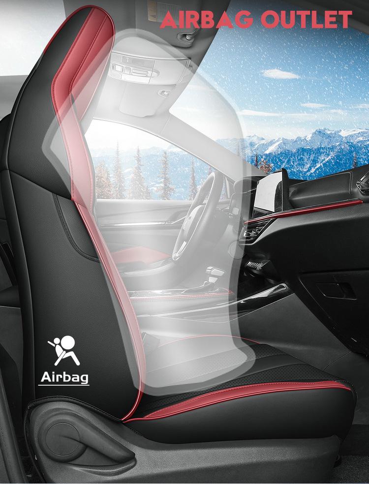 New Oshan X5 Leather Car Seat Cushion - Universal Fit, All-Season Comfort for 5-Seat Models