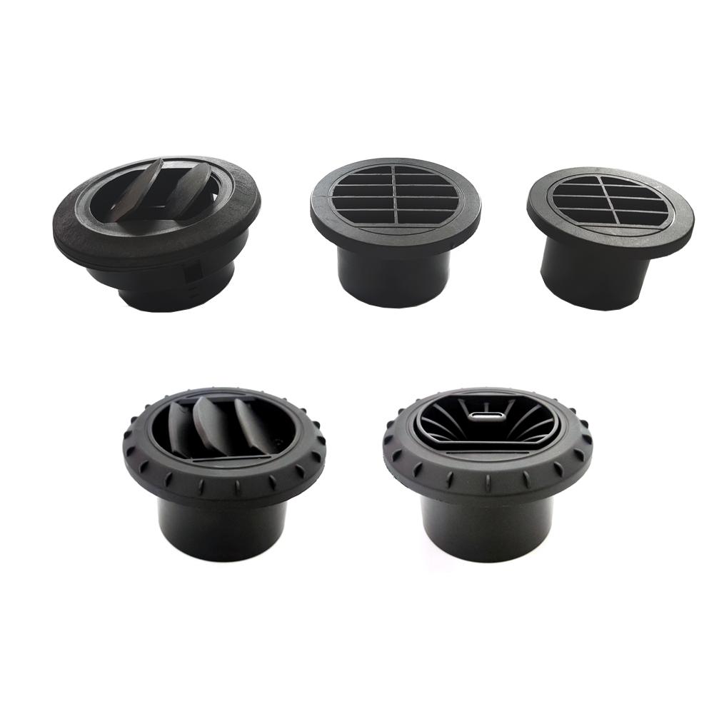 42mm/60mm/75mm Warm Heater Parking Heater Air Vent Car Heater Ducting Duct Air Outlet Black For Webasto Truck Auto Parts
