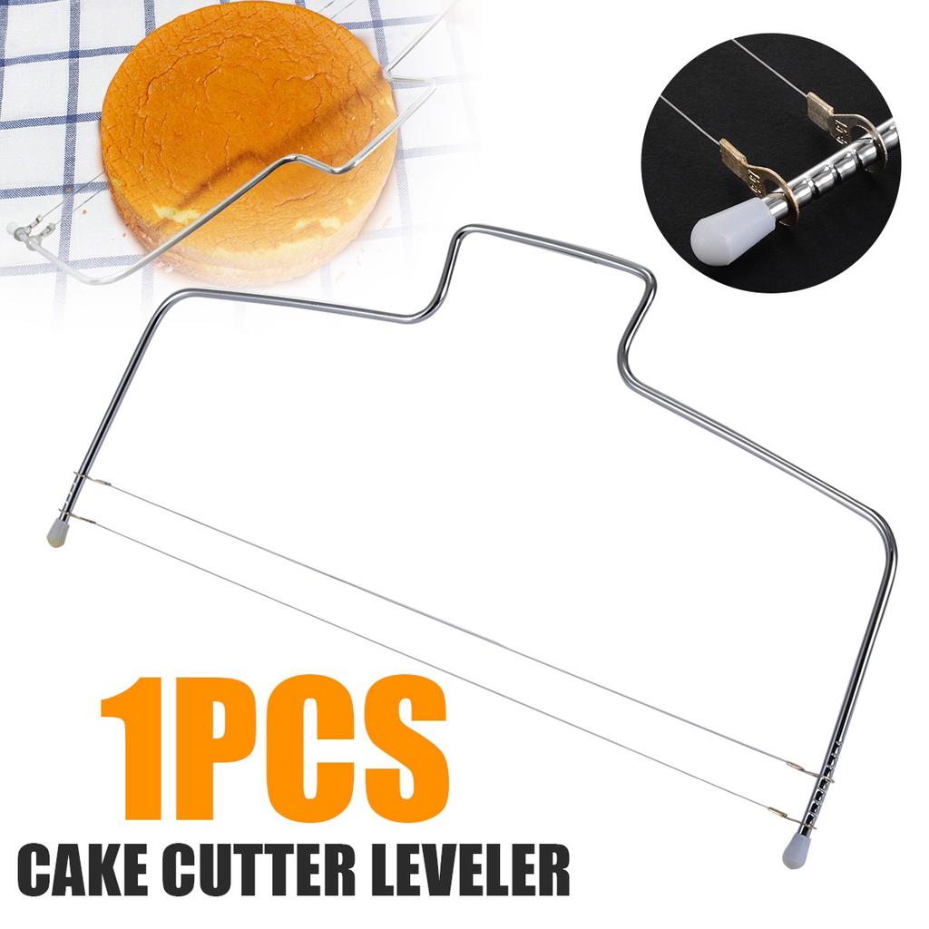 Mayitr Stainless Steel Cake Cutter Leveler Bread Wire Slicer Decorating