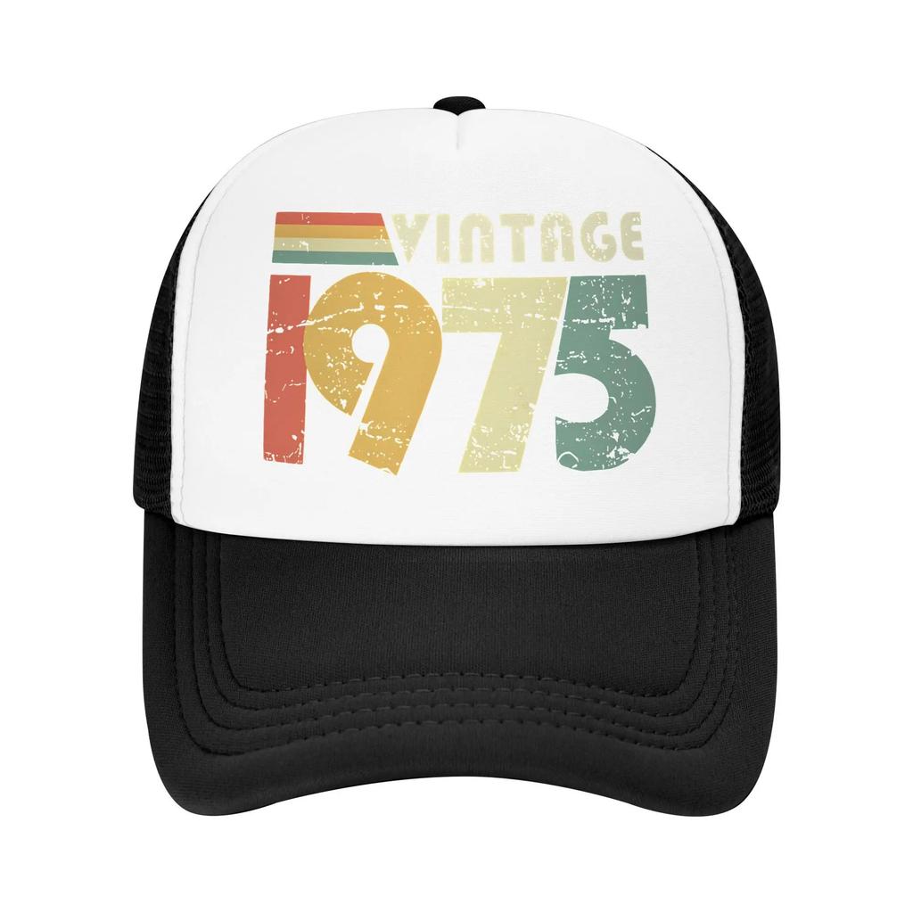 Summer Cooling Birthday Gift Vintage Aged Mesh Golf Hat Caps Men Women Adjustable Foam Trucker Hats For Casual Wear