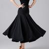 Dámská moderní kolová sukně Waltz Sálový tanec Tréninková volánová dlouhá sukně Dámská sálová taneční poloviční sukně Jednobarevné dlouhé šaty
