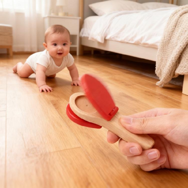 Wood Kids Clapper Orff Toy Kids Castanets Percussion Toy for Music Exploration and Child Development Rhythm Instrument