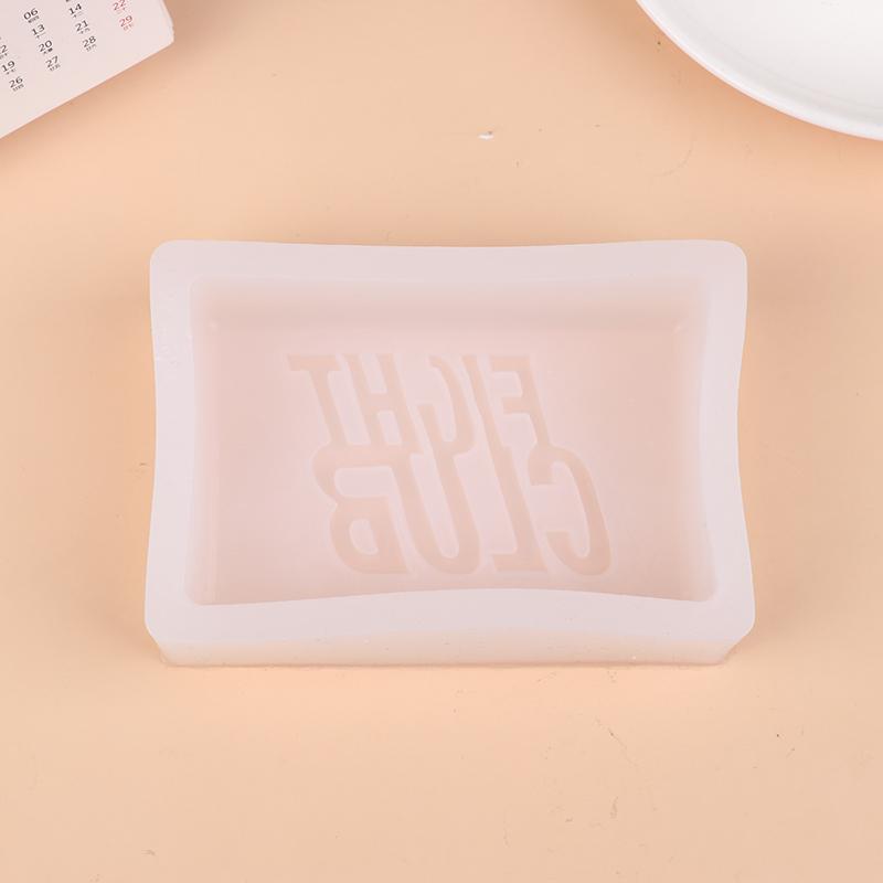 Fight Club Soap Silicone Mold Rectangle Bath Bomb Lotion Bar Making Supplies Moule Savon Molde Jabon Cake Loaf Pan Accessories