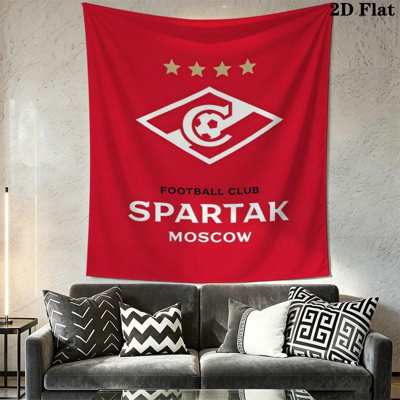 Spartak Moscow Rush Wall Hanging Printed Fabric Blanket Decorative Tapestries for Bedroom Living Room Home Decor