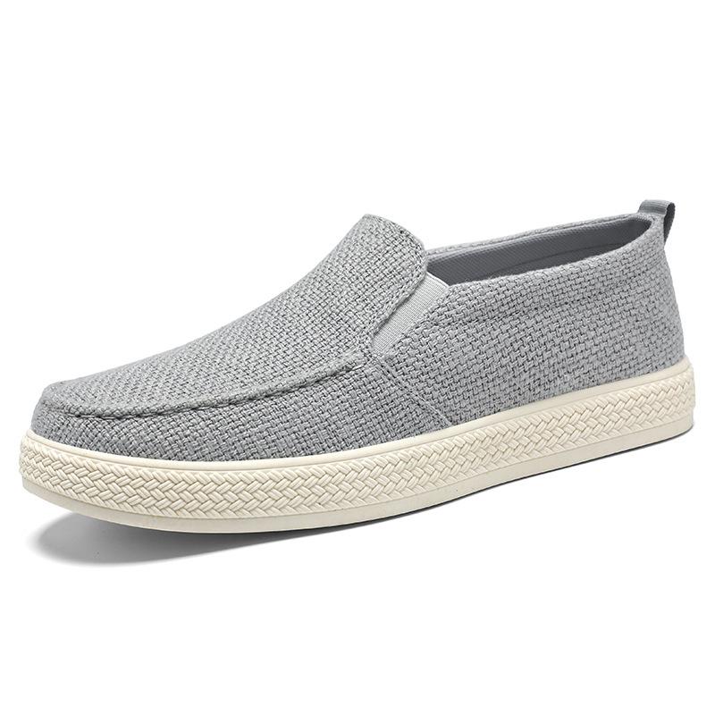 Shoes men's shoes new old Beijing cloth shoes breathable and non-smelly feet dad shoes one pedal lazy shoes casual shoes