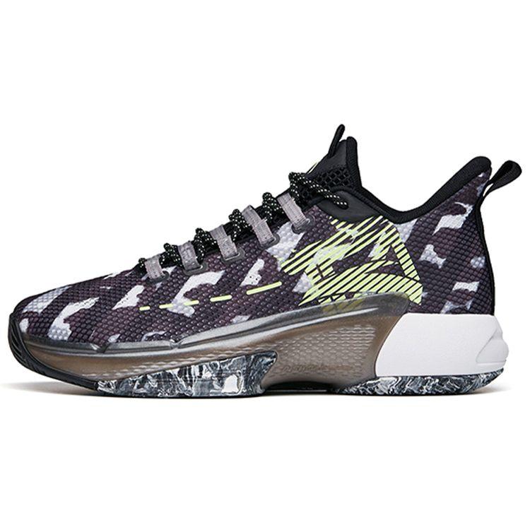 Anta Men Attack 3 Low Top Basketball Shoes Black White Grey 112131609-2 44.5