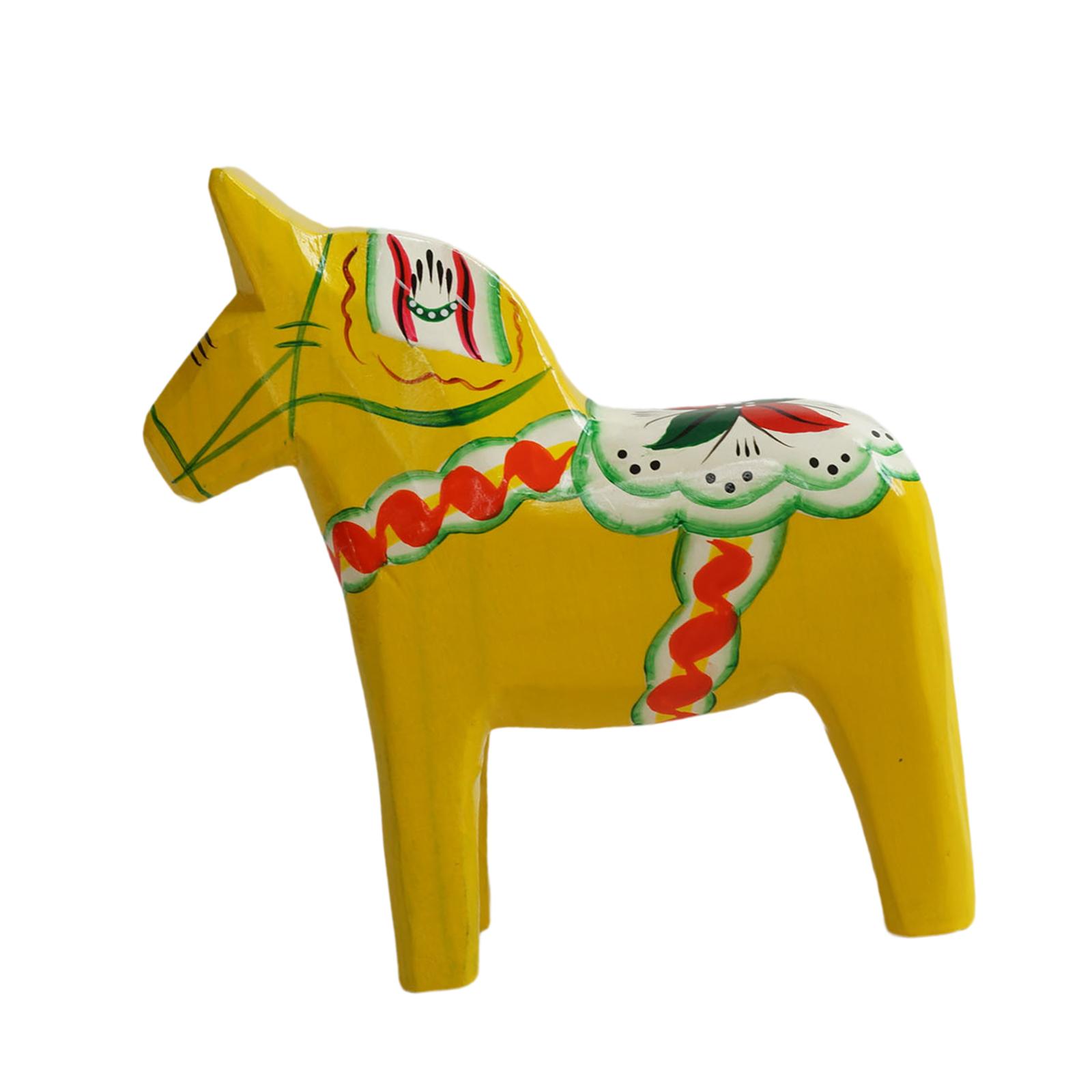 Swedish Dala Horse Statue Souvenir Wood Handicraft Nordic Collection Tabletop