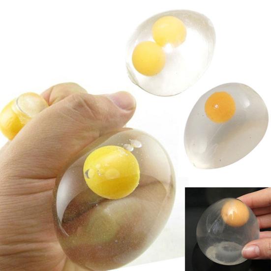 Novelty Anti Stress Ball Fun Splat Egg Venting Balls Reliever Toy
