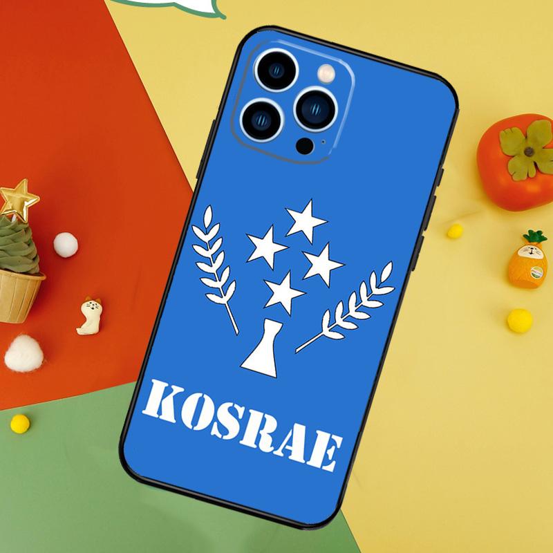 Kosrae Flag Phone Case For iPhone 17 Pro Max 16 14 13 12 11 15 Pro Max Plus 12 13 Mini 16e 17 Air Cover