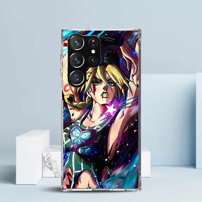 Чехол для телефона JoJo s Bizarre Adventure Джолин Куджо для Samsung Galaxy S24 S25 Edge S26 Ultra S22 S23 Plus S21 + S20 FE Мягкий ТПУ Ba Samsung S23