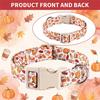 1pc Dog Collar, Polyester Adjustable Collar with Pumpkin & Coffee Cup Print, Festive Neck Strap for Small To Medium Breeds
