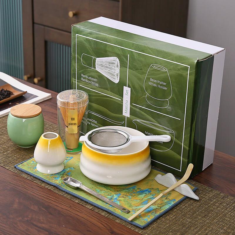 

Японский чайный набор для церемонии маття, 9 предметов, подарочный