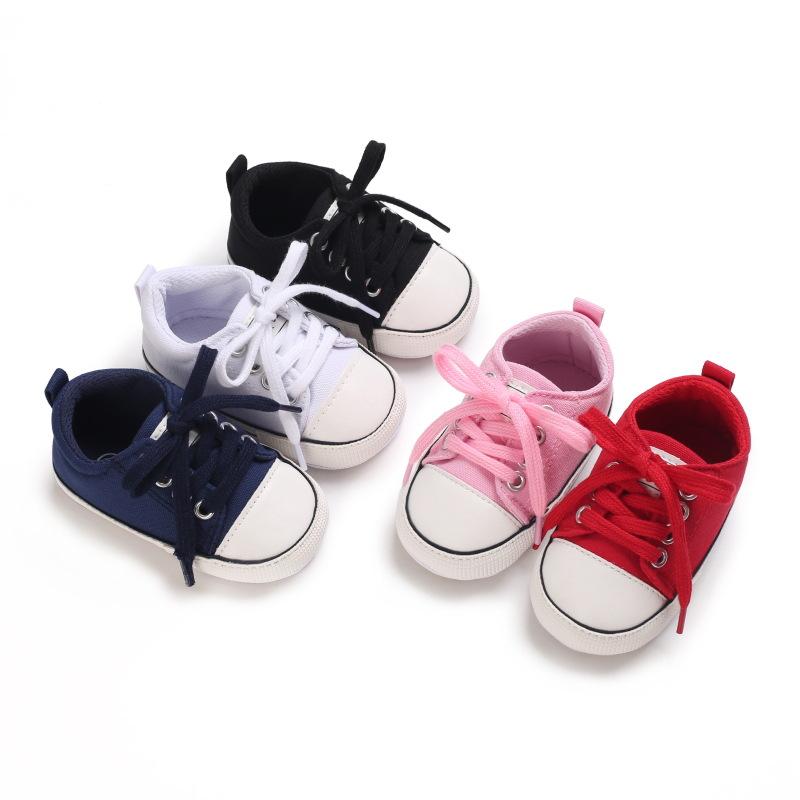 Scarpe Primi Passi per Neonati e Bambini Piccoli Suola Morbida Leggere Scarpe da Ginnastica per Neonati per Bambini e Bambine di 3 6 12 Mesi Tessuto Traspirante Calzature Casual