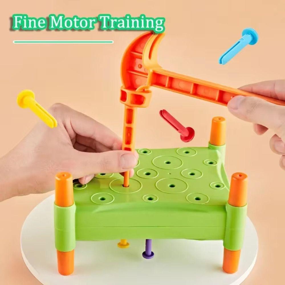 Pounding Toy Toddler Hammer Nails Toys Simulation Montessori Nail Screw Games  Kids Gifts