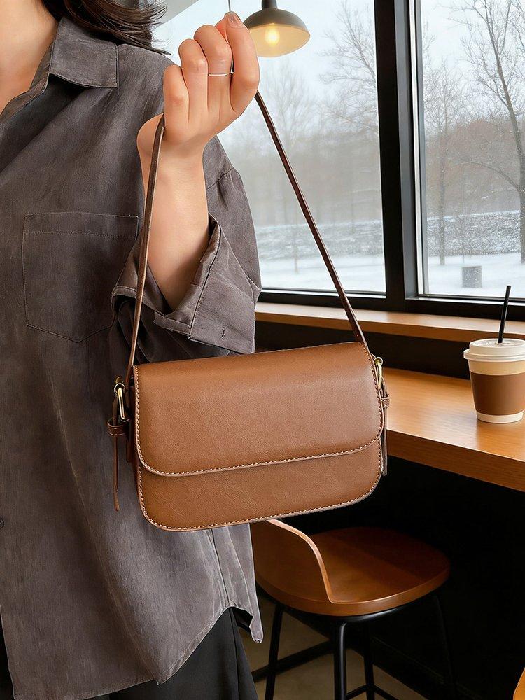Advanced Texture Retro Small Saddle Bag Women 2026 New Popular All-Match Messenger Bag Fashi Underarm Bags Square Sling Bag