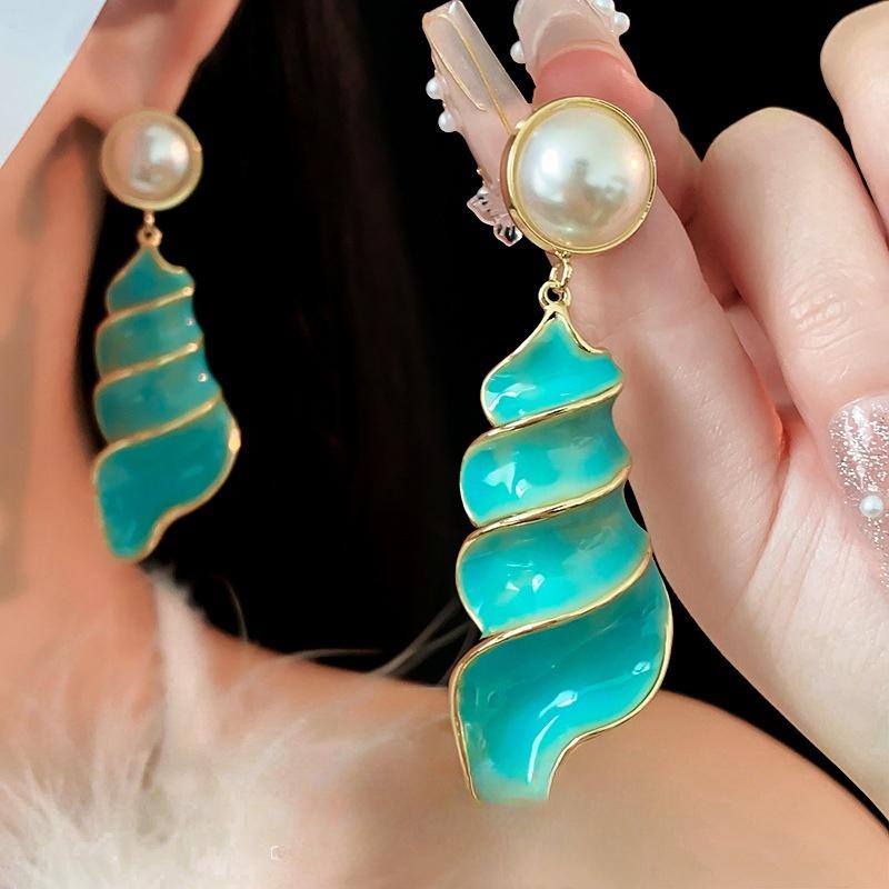 

Высококачественные серьги-подвески в стиле темперамент, роскошные серьги-подвески в стиле ретро для женщин зелёный